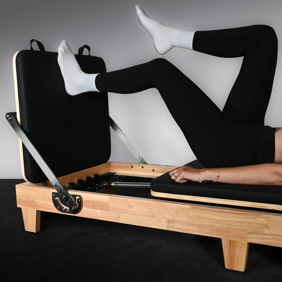 GymSets Studio Oak Reformer Pilates Machine