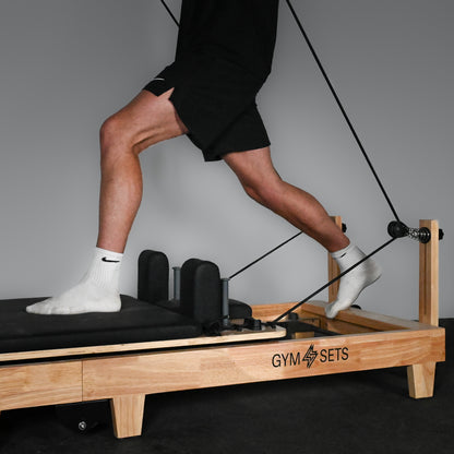 GymSets Studio Oak Reformer Pilates Machine